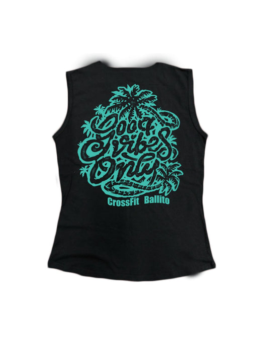 Ladies Everyday Tank Tops - Good Vibes Only - CrossFit Ballito - AMRAP INDUSTRIES