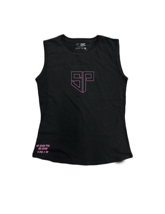 Ladies Everyday Tank Tops - Outlined Pink - Smit Performance - AMRAP INDUSTRIES