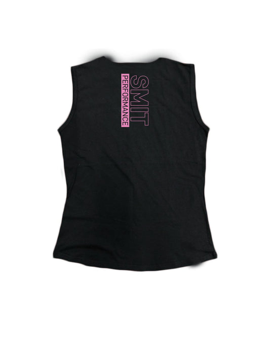 Ladies Everyday Tank Tops - Outlined Pink - Smit Performance - AMRAP INDUSTRIES