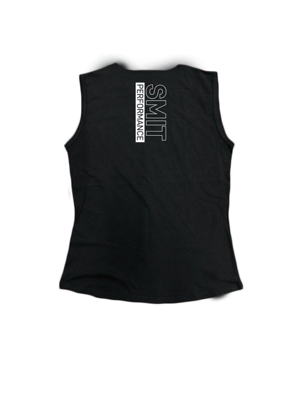 Ladies Everyday Tank Tops - Outlined White - Smit Performance - AMRAP INDUSTRIES