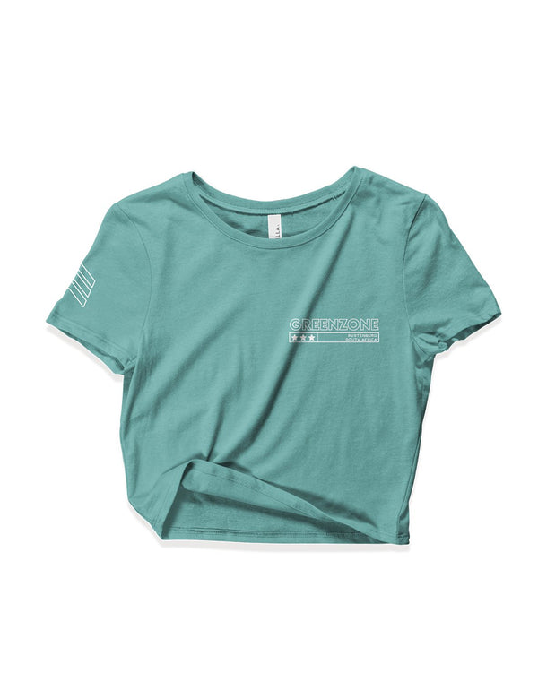 Ladies Sage Crop Tops - Murph - Greenzone - AMRAP INDUSTRIES