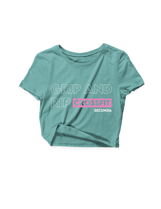 Ladies Sage Crop Tops - Outlined - Grip and Rip - AMRAP INDUSTRIES