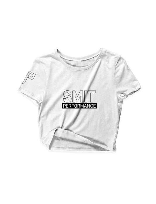 Ladies White Crop Tops - Flagship - Smit Performance - AMRAP INDUSTRIES