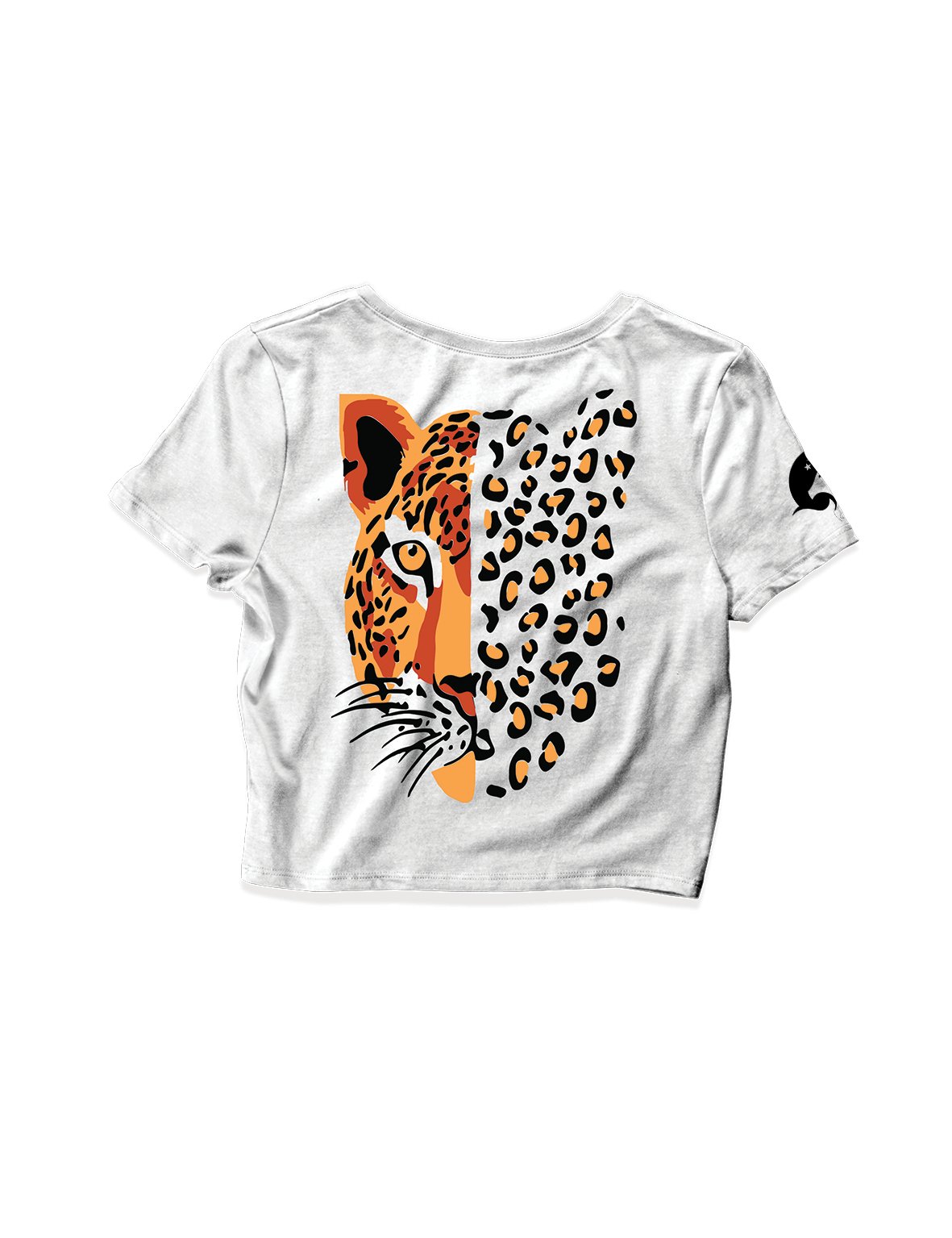 Ladies White Crop Tops - Leopard - Gunnar - AMRAP INDUSTRIES