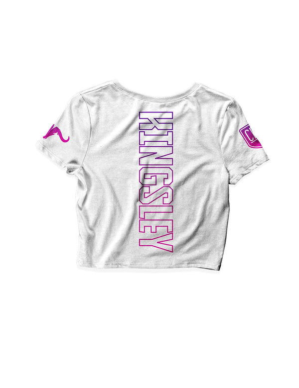 Ladies White Crop Tops - Open 2024 - CrossFit Kingsley - AMRAP INDUSTRIES