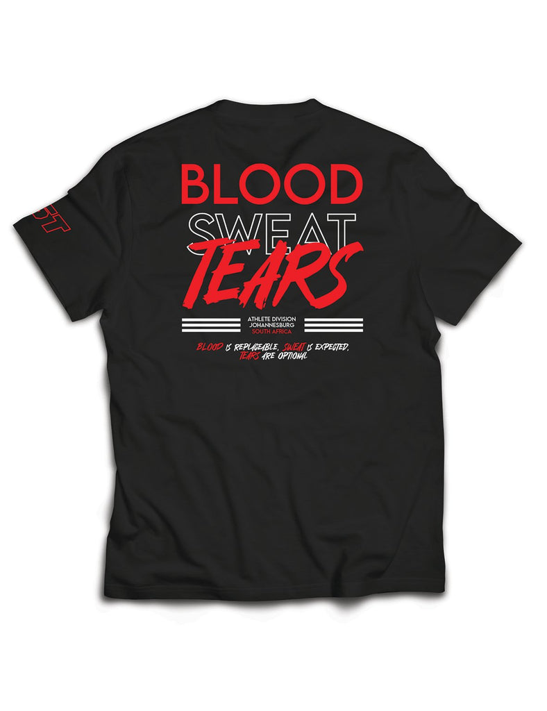 Universal Black Premium Tee - Athlete Div Red - Crossfit BST - AMRAP INDUSTRIES