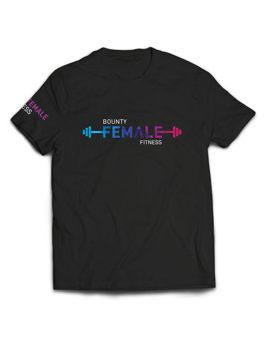 Universal Black Premium Tee - Flagship - Bounty Female Fitness - AMRAP INDUSTRIES