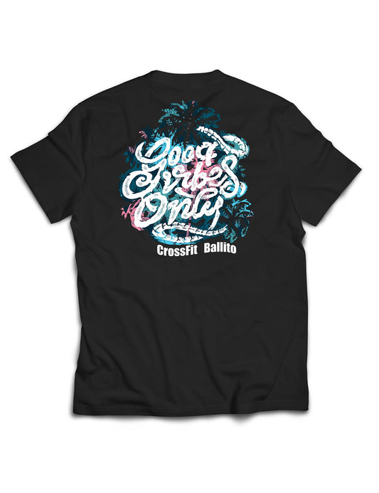 Universal Black Premium Tee - Good Vibes Only - CrossFit Ballito - AMRAP INDUSTRIES