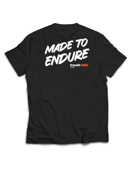 Universal Black Premium Tee - Made to Endure - CrossFit Kimba - AMRAP INDUSTRIES