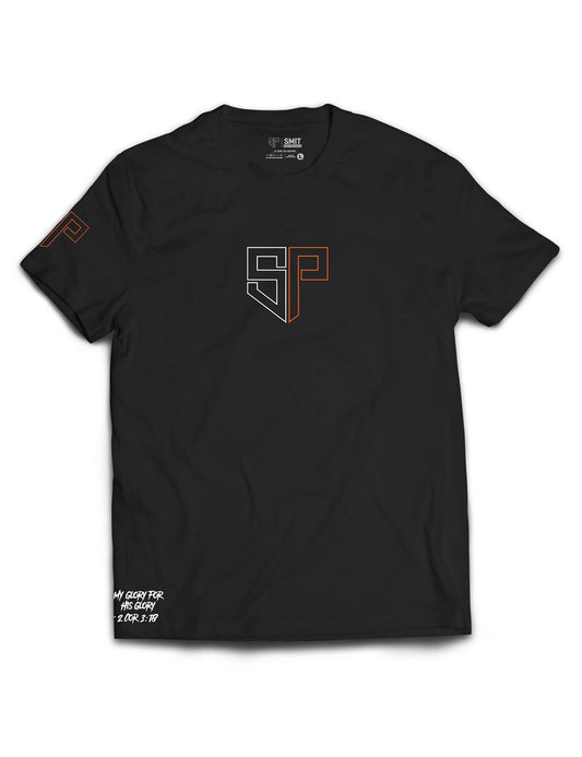 Universal Black Premium Tee - Outlined Orange - Smit Performance - AMRAP INDUSTRIES