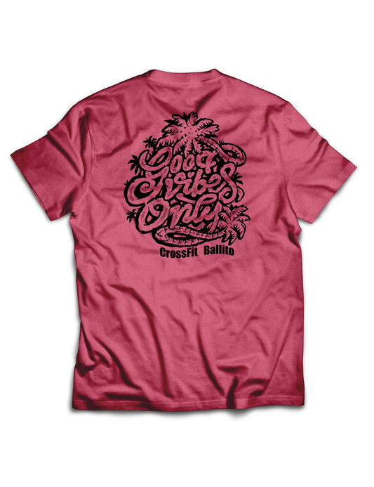 Universal Burgundy Melange Premium Tee - Good Vibes Only - CrossFit Ballito - AMRAP INDUSTRIES