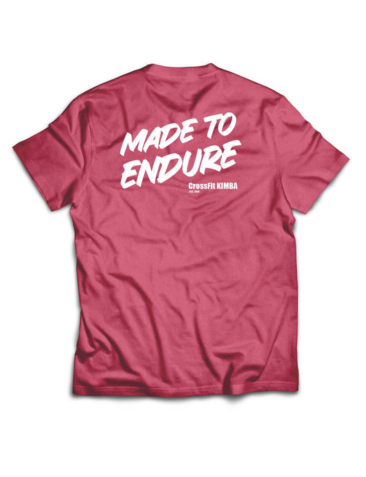 Universal Burgundy Melange Premium Tee - Made to Endure - CrossFit Kimba - AMRAP INDUSTRIES