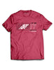 Universal Burgundy Melange Premium Tee - Never Give Up - Bounty - AMRAP INDUSTRIES