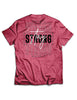 Universal Burgundy Melange Premium Tee - Never Give Up - Bounty - AMRAP INDUSTRIES