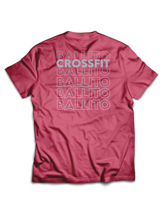 Universal Burgundy Melange Premium Tee - Outlined - CrossFit Ballito - AMRAP INDUSTRIES