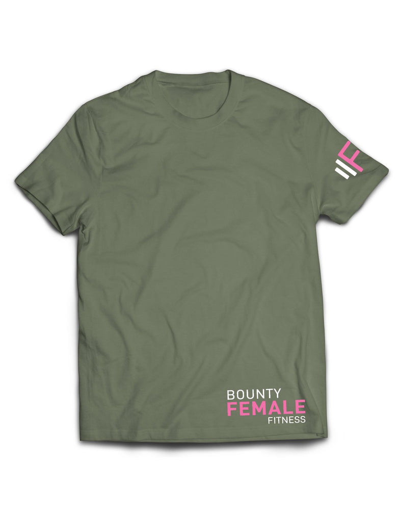 Universal Khaki Premium Tee - Bounty Female Fitness - AMRAP INDUSTRIES