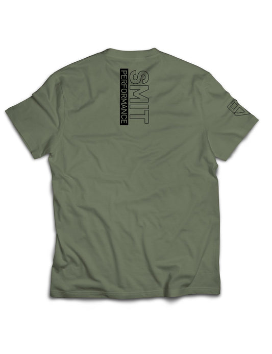 Universal Khaki Premium Tee - Outlined - Smit Performance - AMRAP INDUSTRIES