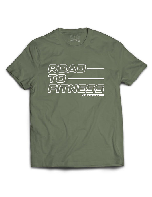 Universal Khaki Premium Tee - Road to Fitness -RTF CF - AMRAP INDUSTRIES