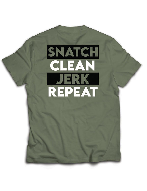 Universal Khaki Premium Tee - Snatch - Greenzone - AMRAP INDUSTRIES