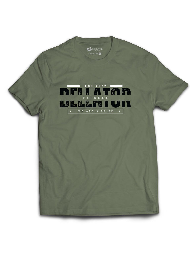 Universal Khaki Premium Tee - We are a Tribe - Bellator Fitness - AMRAP INDUSTRIES