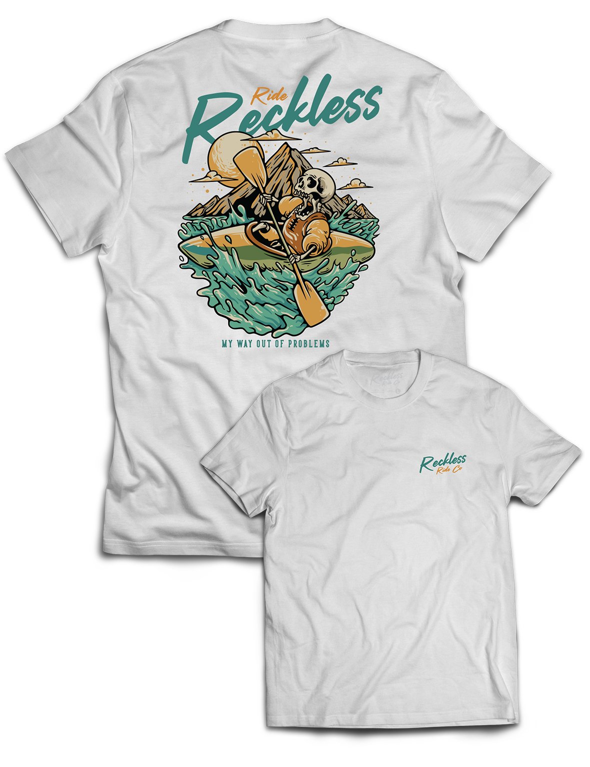 Universal Premium Tee - Canoeing - Reckless Ride Co - AMRAP INDUSTRIES