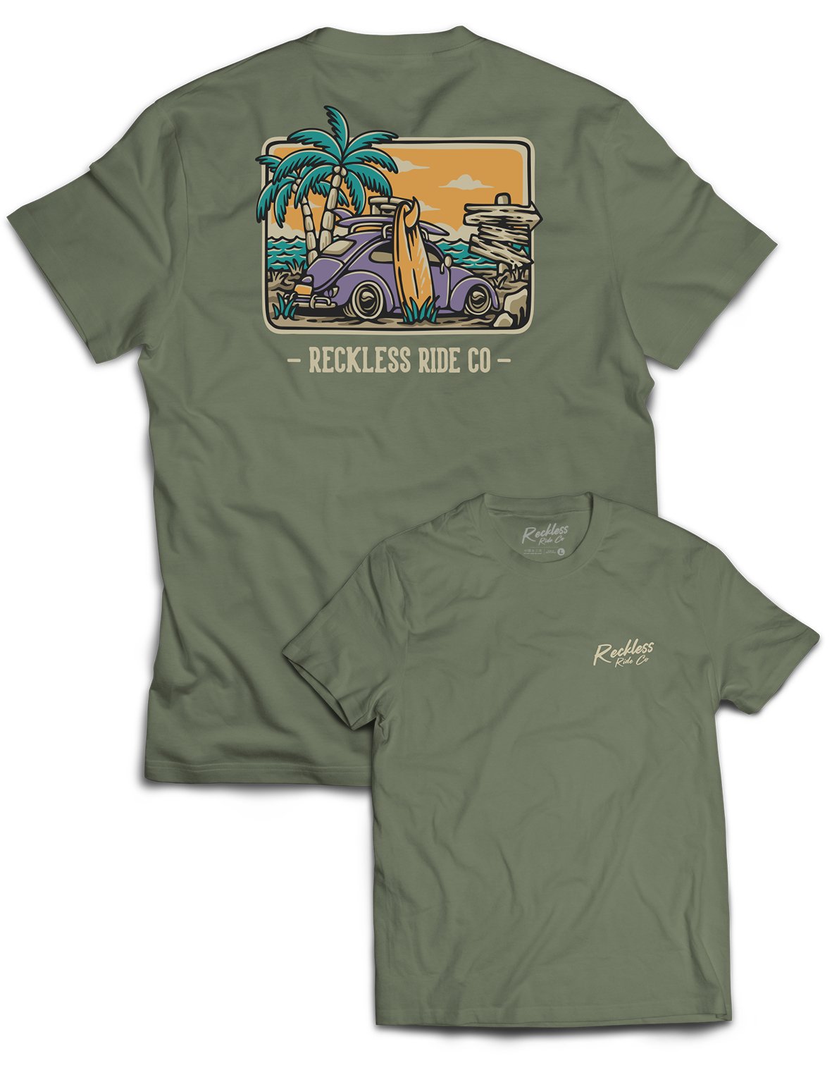 Universal Premium Tee - Surf Trip - Reckless Ride Co - AMRAP INDUSTRIES