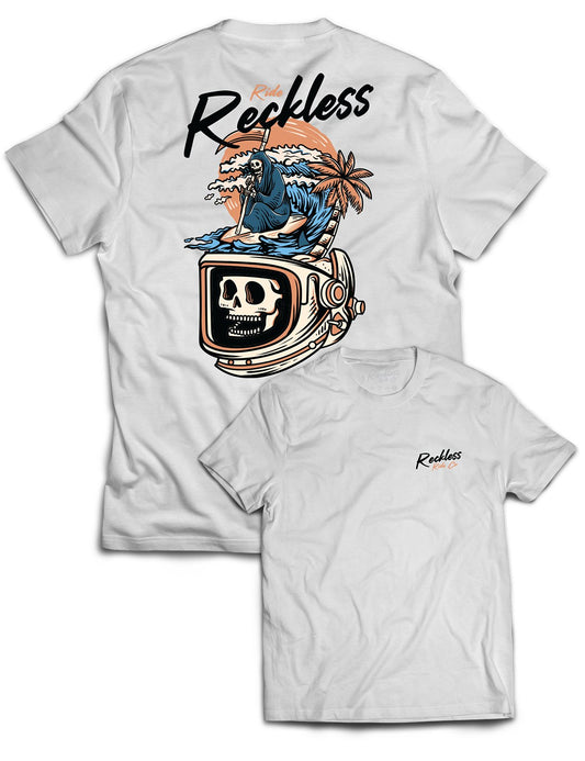 Universal Premium Tee - Surfing Reaper - Reckless Ride Co - AMRAP INDUSTRIES