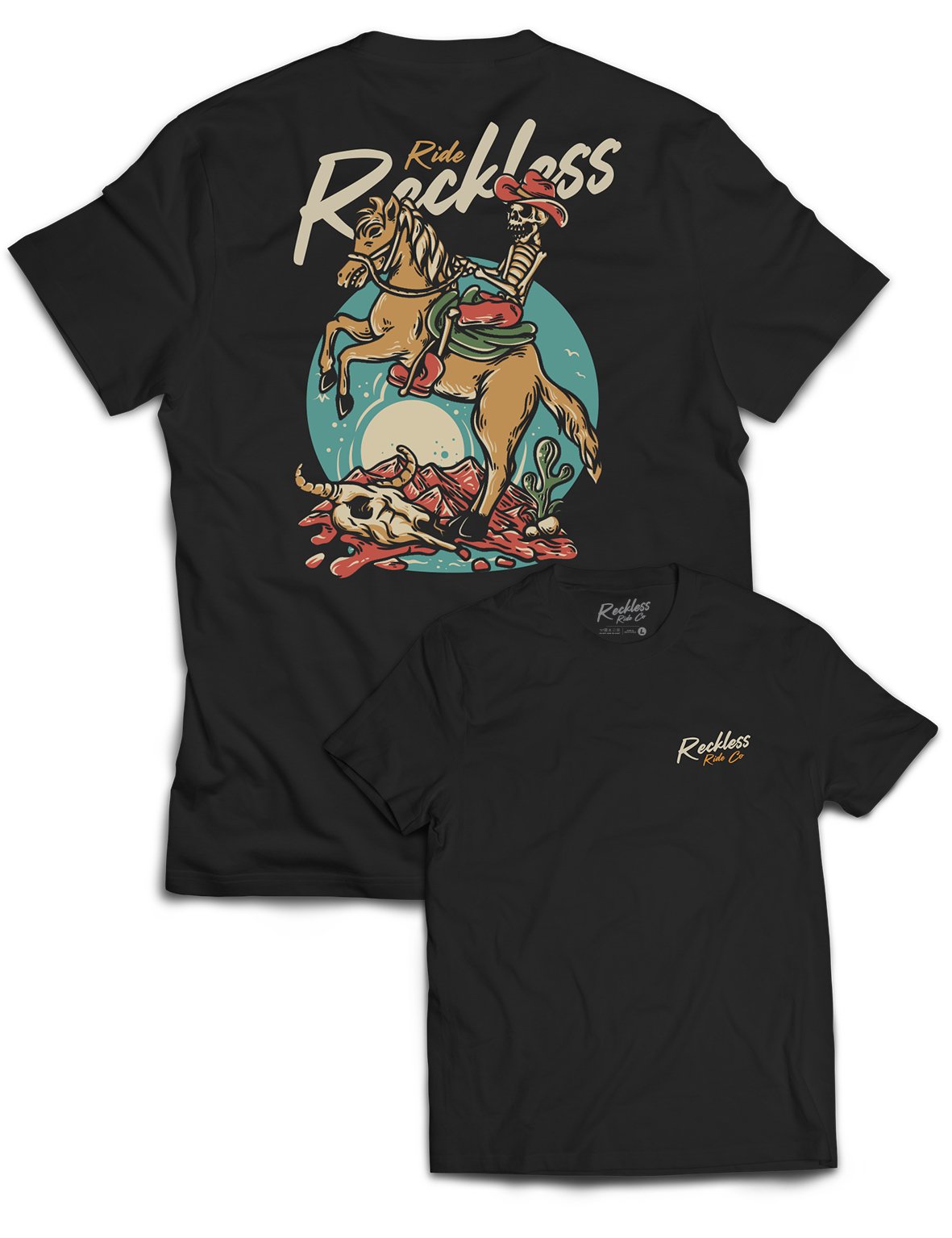 Universal Premium Tee - Wild West - Reckless Ride Co - AMRAP INDUSTRIES