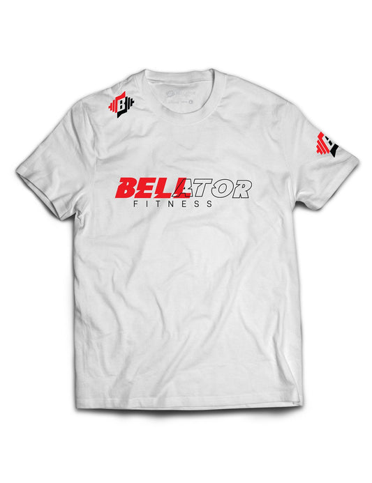 Universal White Premium Tee - Bellator Fitness - AMRAP INDUSTRIES