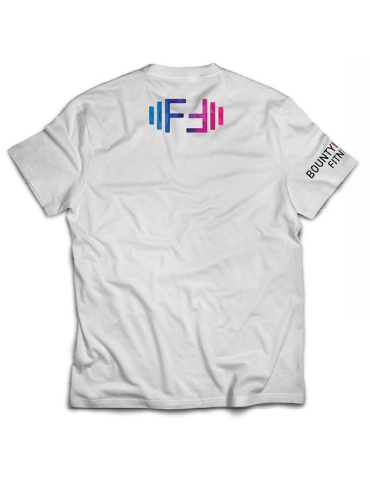 Universal White Premium Tee - Flagship - Bounty Female Fitness - AMRAP INDUSTRIES