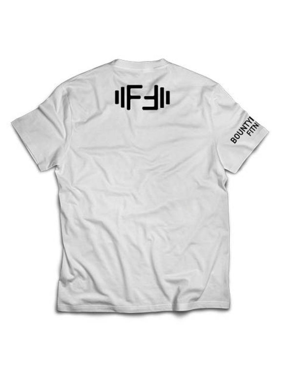 Universal White Premium Tee - Flagship Solid - Bounty Female Fitness - AMRAP INDUSTRIES