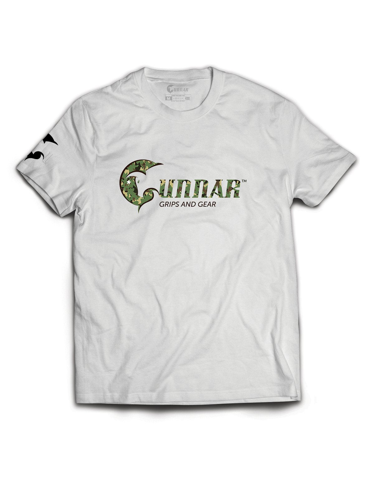 Universal White Premium Tee - Green Camo - Gunnar - AMRAP INDUSTRIES