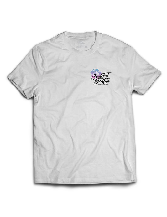 Universal White Premium Tee - Outlined - CrossFit Ballito - AMRAP INDUSTRIES