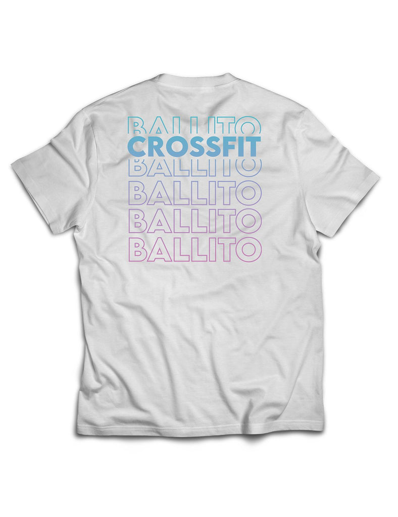 Universal White Premium Tee - Outlined - CrossFit Ballito - AMRAP INDUSTRIES