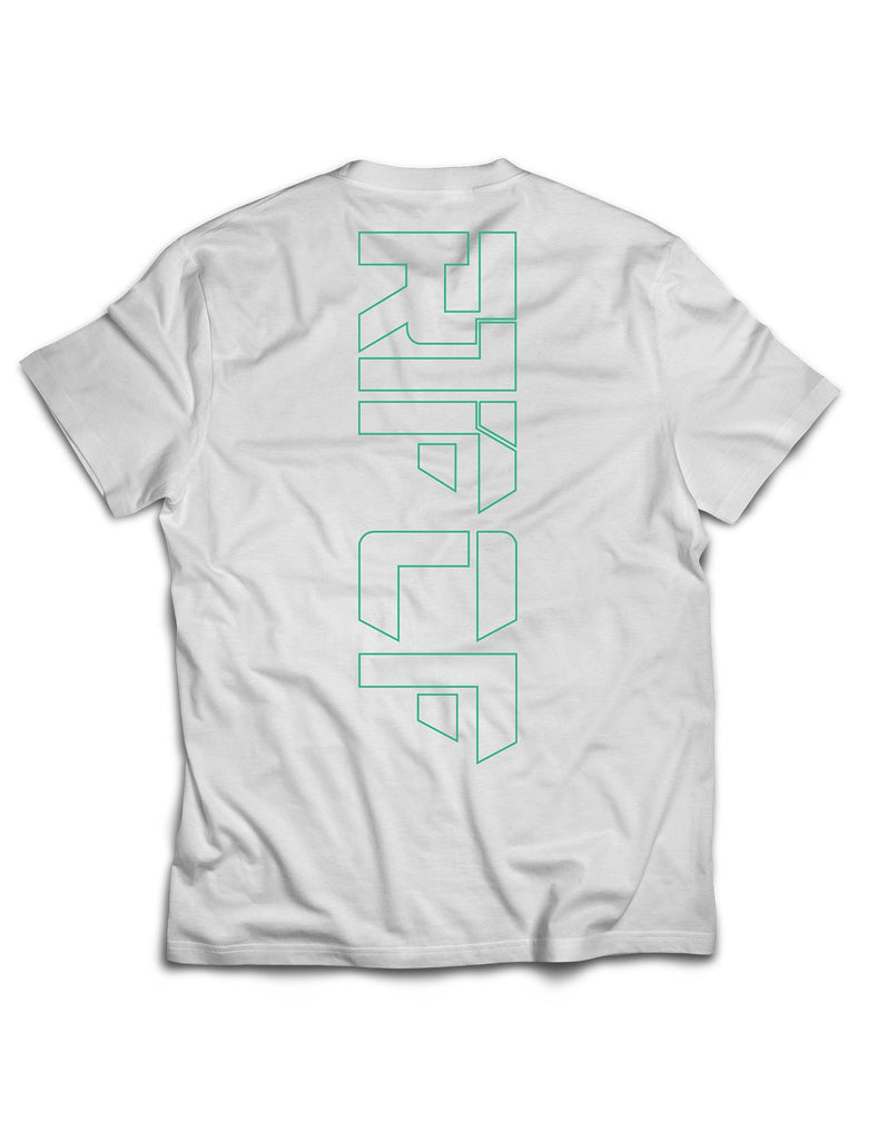 Universal White Premium Tee - Outlined -RTF CF - AMRAP INDUSTRIES