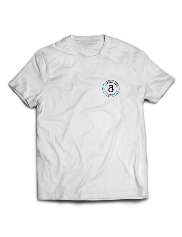 Universal White Premium Tee - Stay Humble - Grip and Rip - AMRAP INDUSTRIES